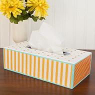 Sunny Striped Tissue Box