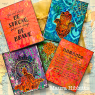 Mixed Media Yoga Meditation Cards