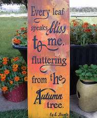 Charming Autumn Tree Sign