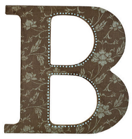 Decoupaged Floral Monogram