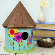 Cute As A Button Flower Birdhouse