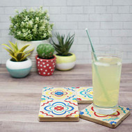 DIY Mexican Tile Coasters