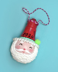 Santa Light Bulb Ornament