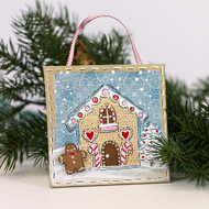 Gingerbread House Canvas Ornament