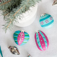 Rock Painted Christmas Ornaments