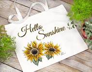 Painted Tote Bag: Hello Sunshine