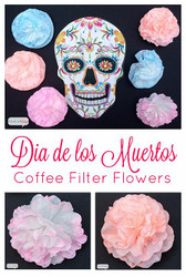 Paint Dyed Coffee Filter Flowers