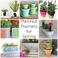 Painted Planters for Spring