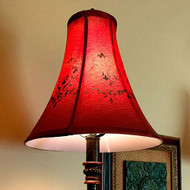 Stenciled Brocade Lampshade