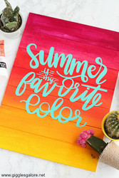 "Summer is my Favorite Color" Pallet Sign