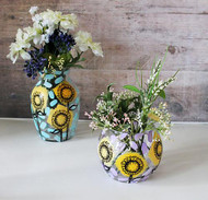 Glass Sunflower Vases