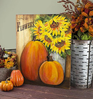 Sunflowers and Pumpkins Canvas