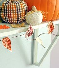 Textured Fall Leaf Garland