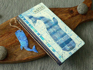 Whale-Themed Mixed Media Notebook