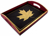 Metallic Maple Leaf Tray