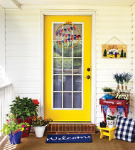 Yellow Americana Painted Door