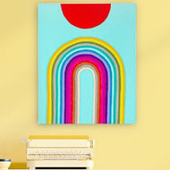 Bright Mid Century Canvas Wall Art