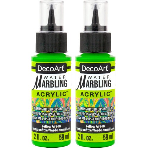 Water Marbling Paint Chartreuse 2pk