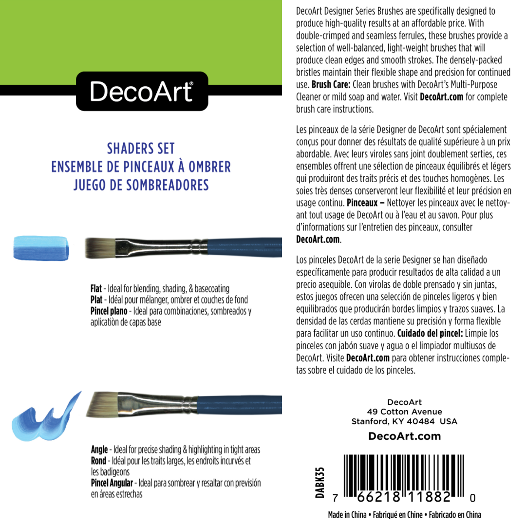 Decoart Designer Series Brushes Beginner Set