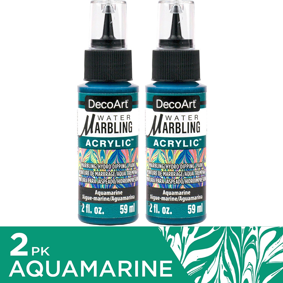 Water Marbling Paint Aquamarine 2pk