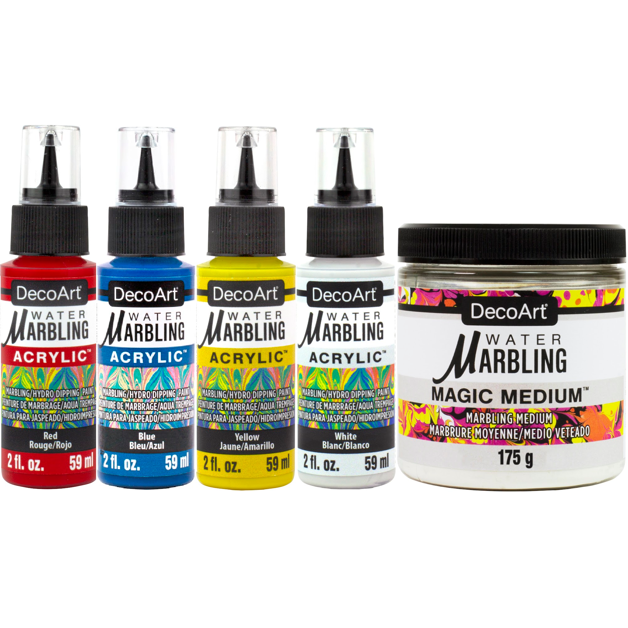 Water Art Paint Set Water Pigment for Paper Marbling Art Tool with A5 Tray  6/12 Colors GDeals