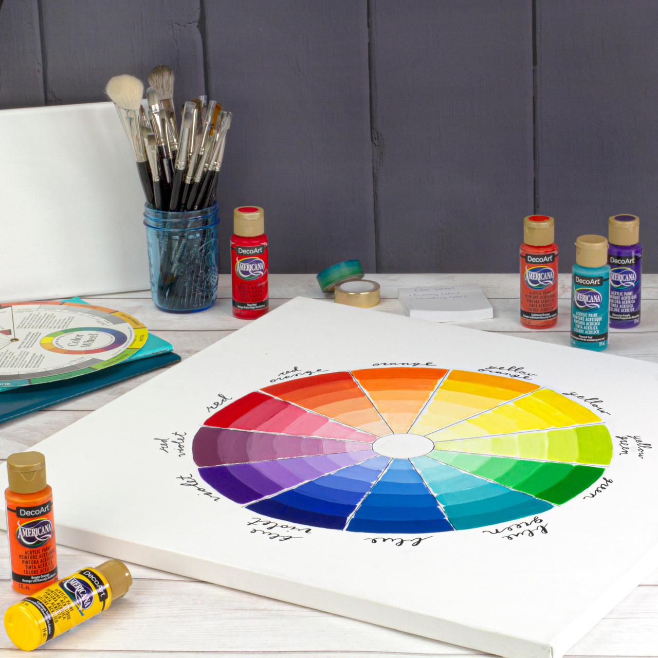 Americana Acrylics Color Wheel Paint Set