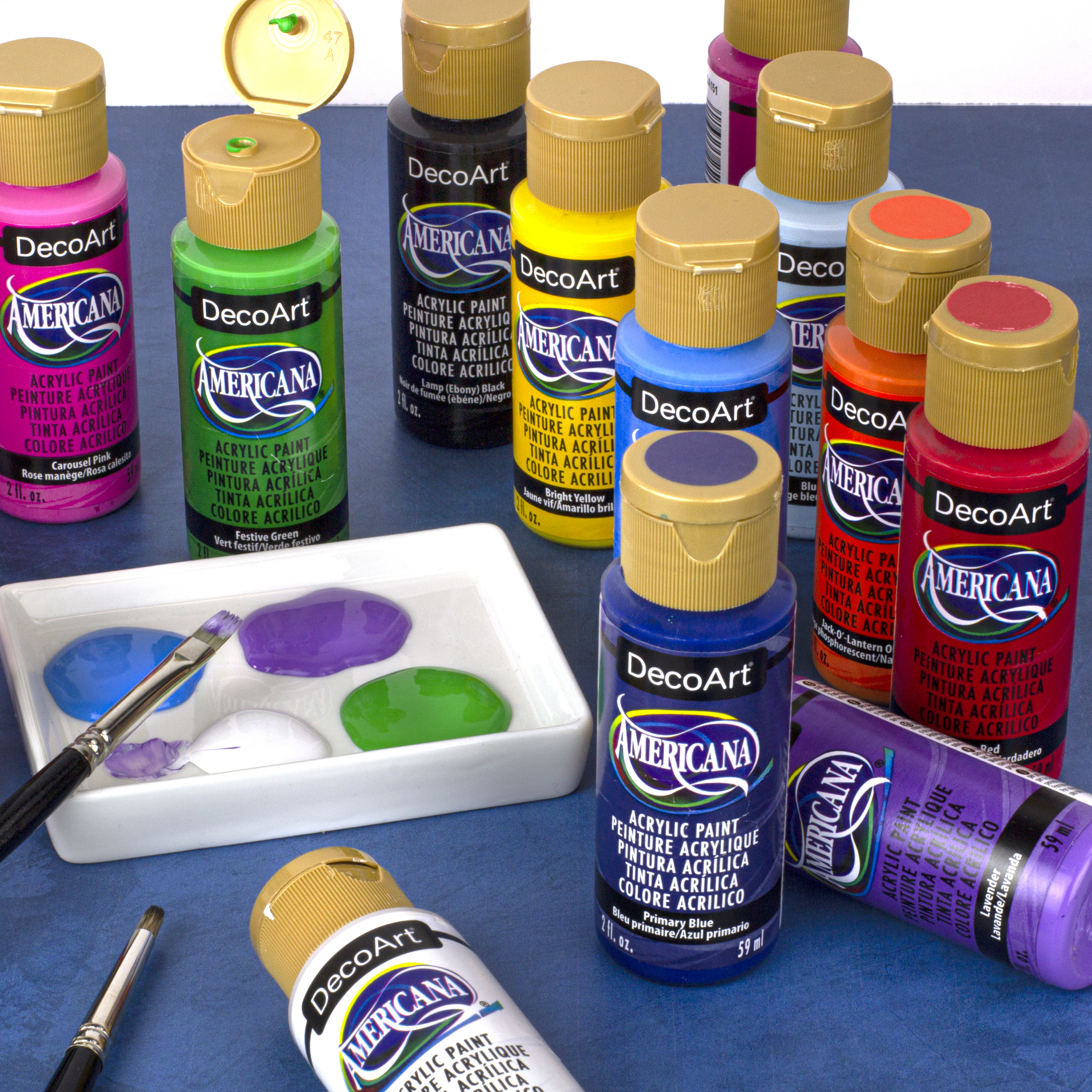 Americana Acrylics Color Wheel Paint Set - DecoArt Acrylic Paint