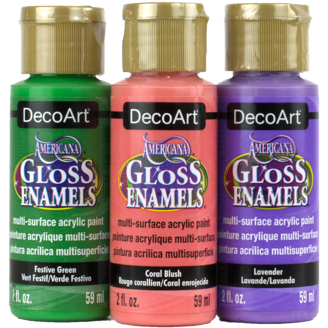 Decoart Americana Gloss Enamel Acrylic Paint 8 oz. White