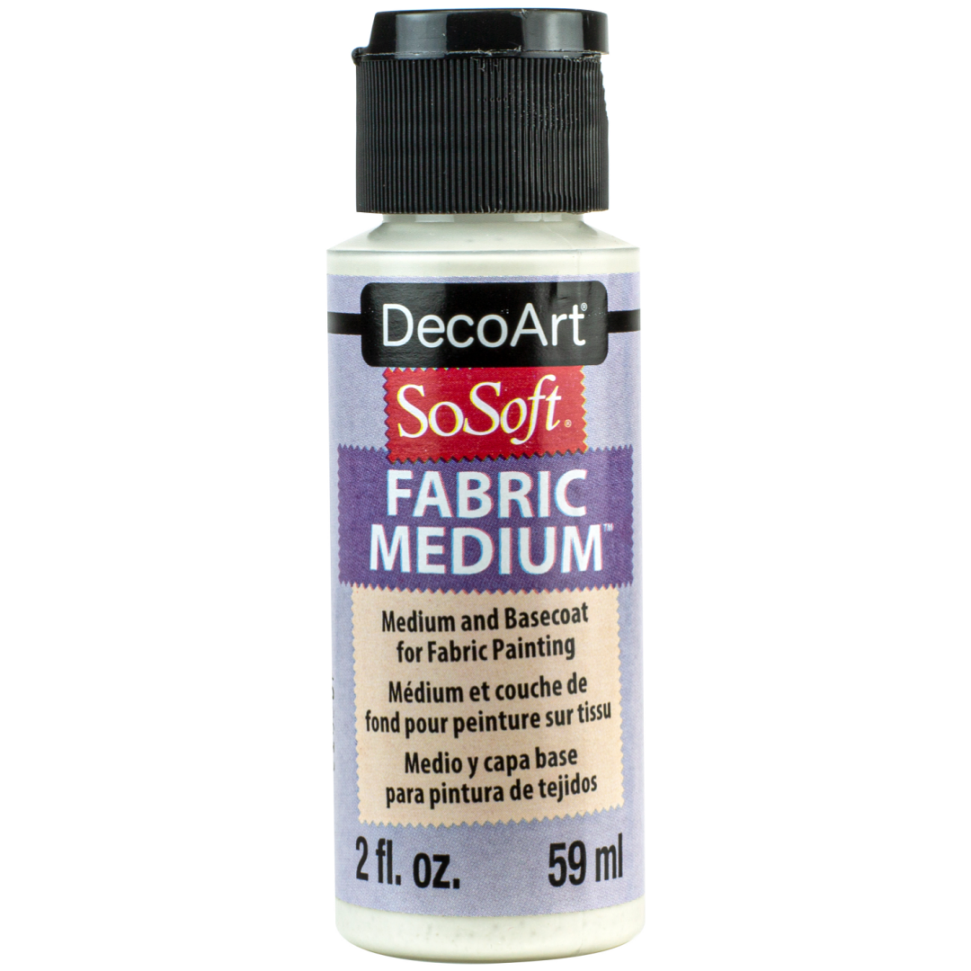 soSoft Fabric Acrylic Paint Medium Transparent 2oz Clear