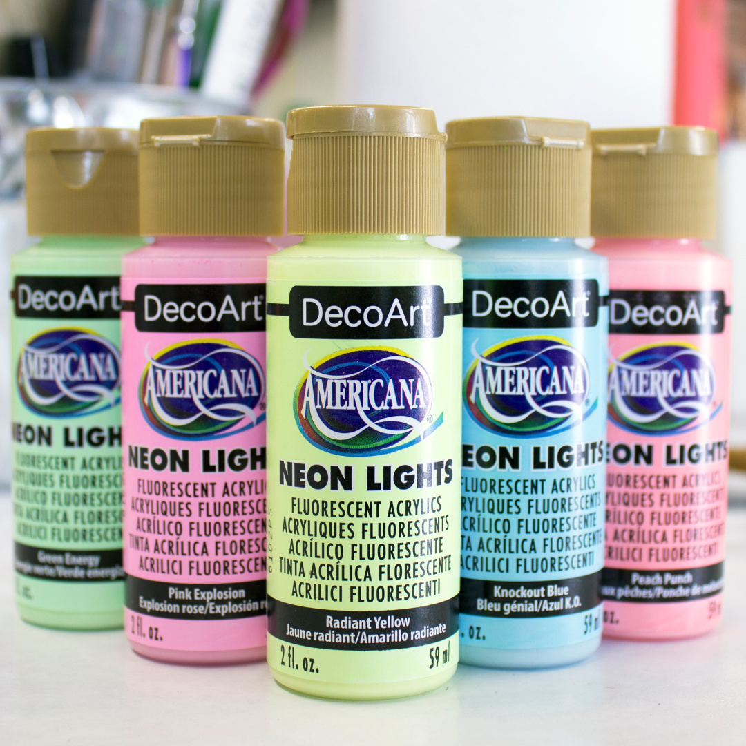 Americana Neon Lights Acrylic Paint - DecoArt Acrylic Paint and Art Supplies