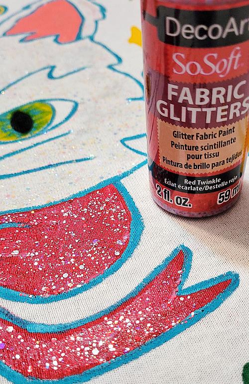 Decoart soSoft Fabric Glitters Acrylic Paint 2oz-Amethyst