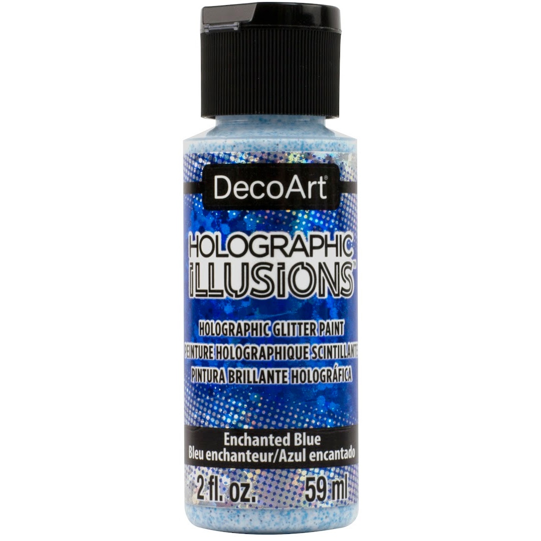 DecoArt Galaxy Glitter Paint - Clear Ice Comet, 2 oz