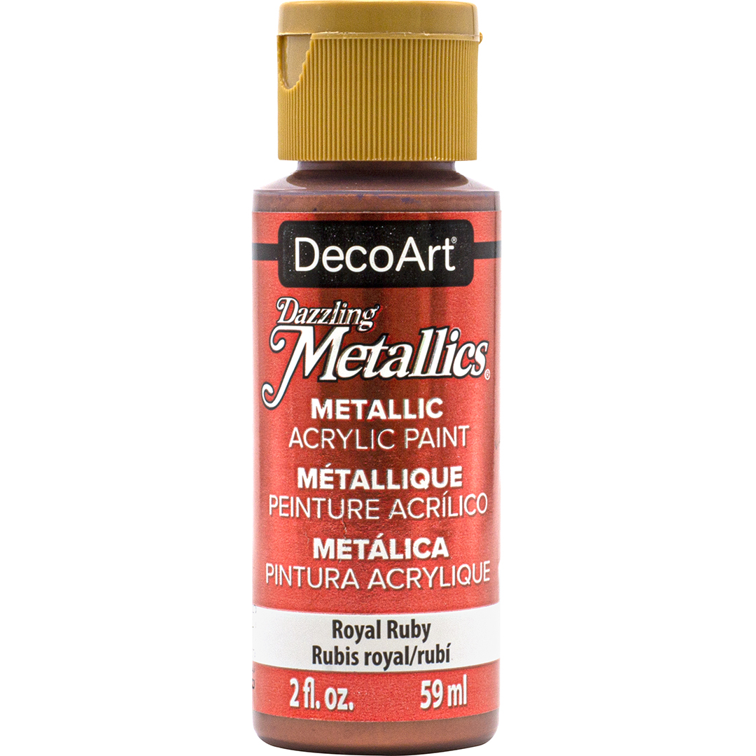 Pintura acrílica metalizada - DecoArt Dazzling Metallics - Visón perlado  x59ml - Perles & Co