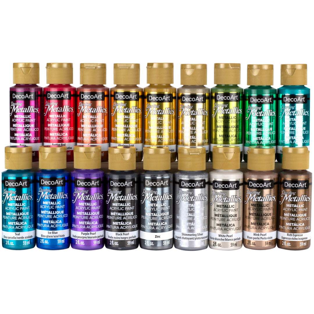 Decoart Dazzling Metallics Acrylic Paint Set