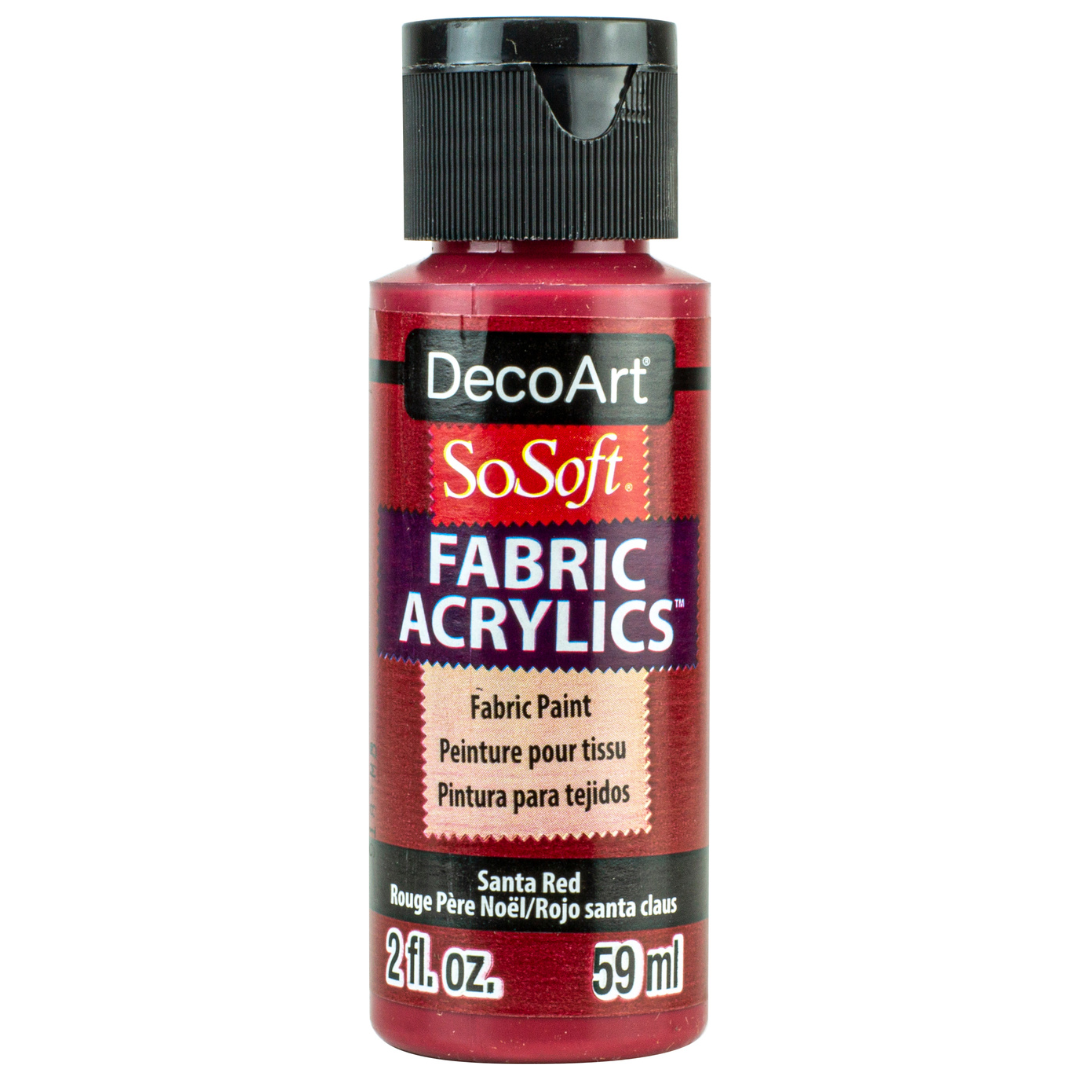 Decoart Sosoft Fabric Paint 1Oz Red Pepper