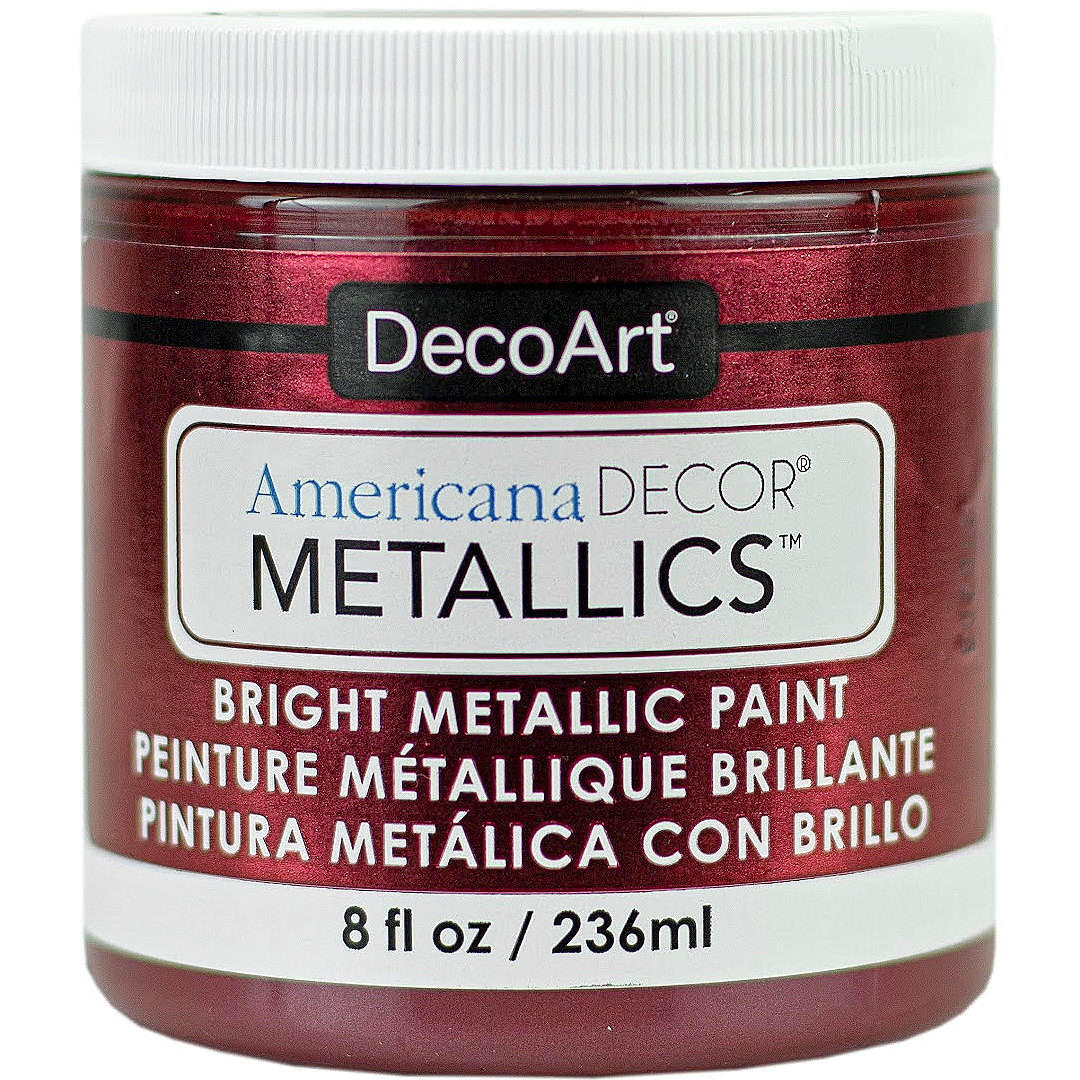 Americana Decor 8 oz. Metallic 24K Gold Paint ADMTL04-98 - The