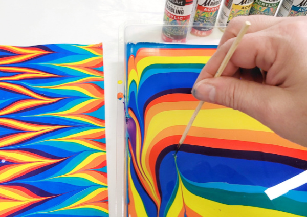 rainbow gelgit water marbling