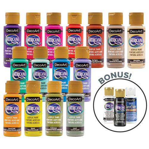 Americana Acrylics Color Wheel Paint Set