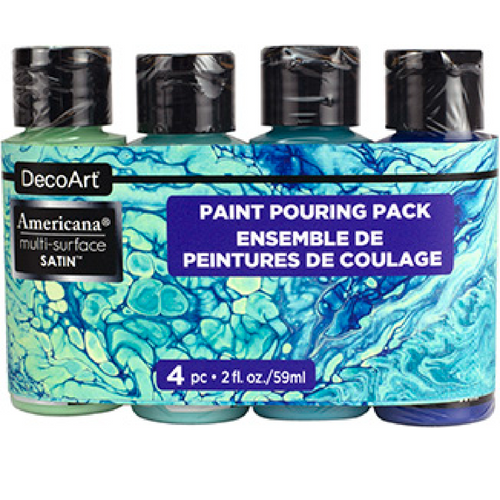Americana MultiSurface Pour Paint Sets DecoArt Acrylic Paint and Art