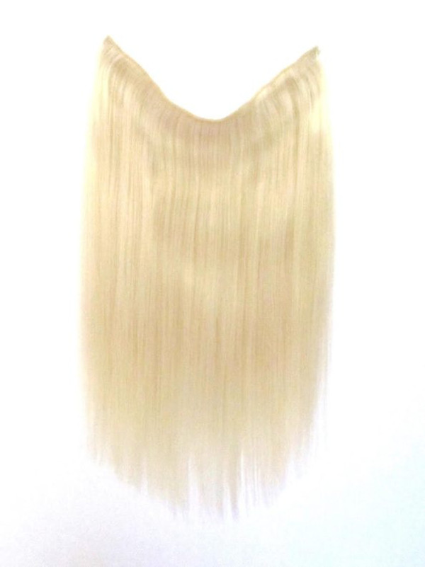 NHS 613 Platinum Blonde 21" FlipIN Wire Human Remy Hair Extension
