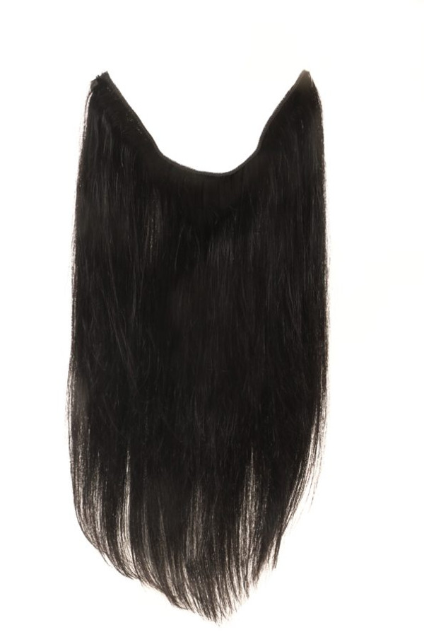 NHS 1 Black 21" FlipIN Wire Human Remy Hair Extension