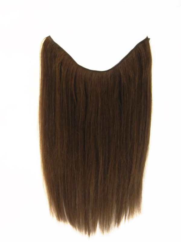 NHS 4 Classic Brown 19" FlipIN Wire Human Remy Hair Extensions