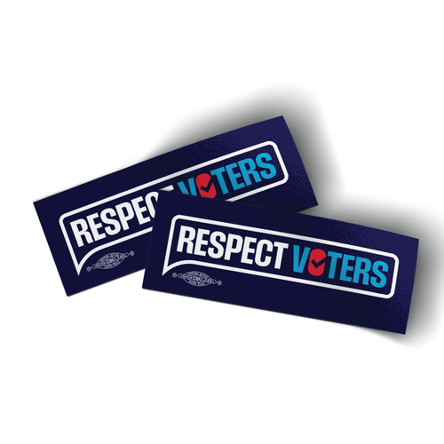 Respect Voters Coalition (4" x 1.5" Vinyl Sticker -- Pack of Two!) Respect Voters Coalition (4" x 1.5" Vinyl Sticker -- Pack of Two!)