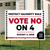 Vote NO on 4 (24" x 18" Coroplast Yard Sign)