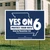 Yes On 6 - Navy (24" x 18" Coroplast Yard Sign)