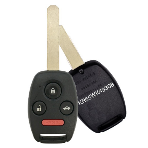 Honda 4-Button Remote Head Key, ID 180392, HON017