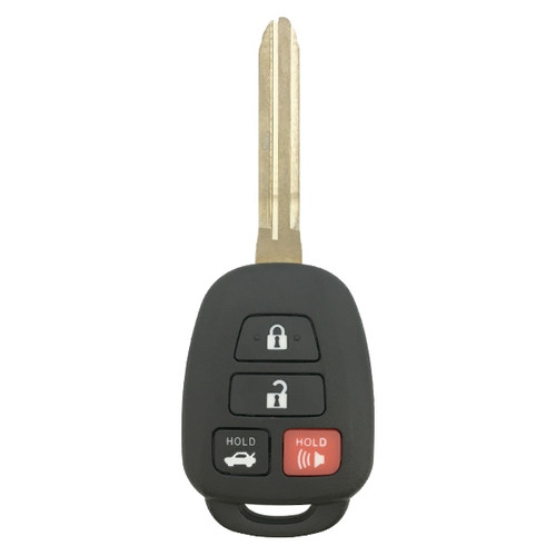 Toyota 4-Button Remote Head Key, ID 197984, TOY061
