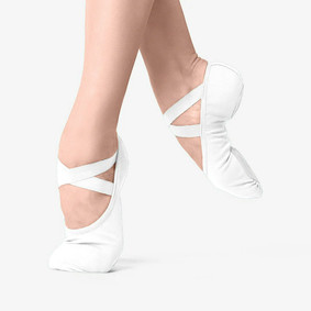 Adult Stretch Canvas Split Sole Ballet Slipper - Bliss - Light Pink