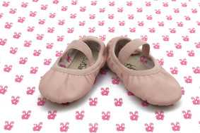 Child Premium Leather Full Sole Ballet Slipper - Bella