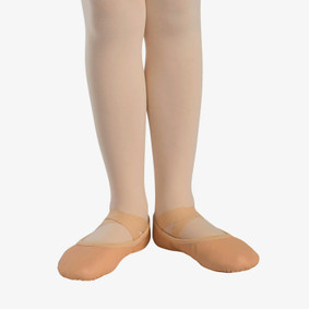 Child Premium Leather Full Sole Ballet Slipper - Bella